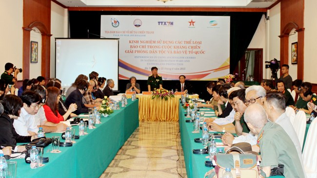 Tọa đàm KH: 'Kinh nghiệm sử dụng các thể loại báo chí trong kháng chiến giải phóng dân tộc và bảo vệ Tổ quốc ở Việt Nam'