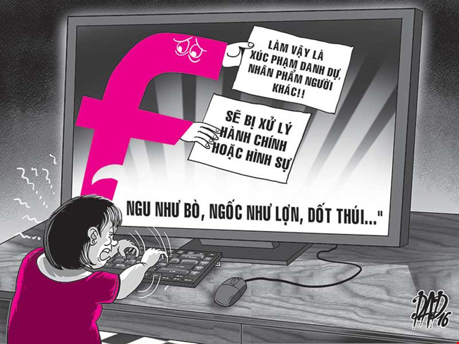 Chửi người khác trên Facebook: Mất tiền, có thể bị tù