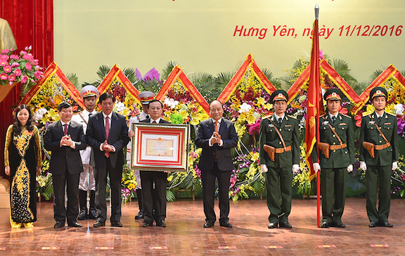 Hưng Yên đón nhận Huân chương Độc lập hạng Nhất