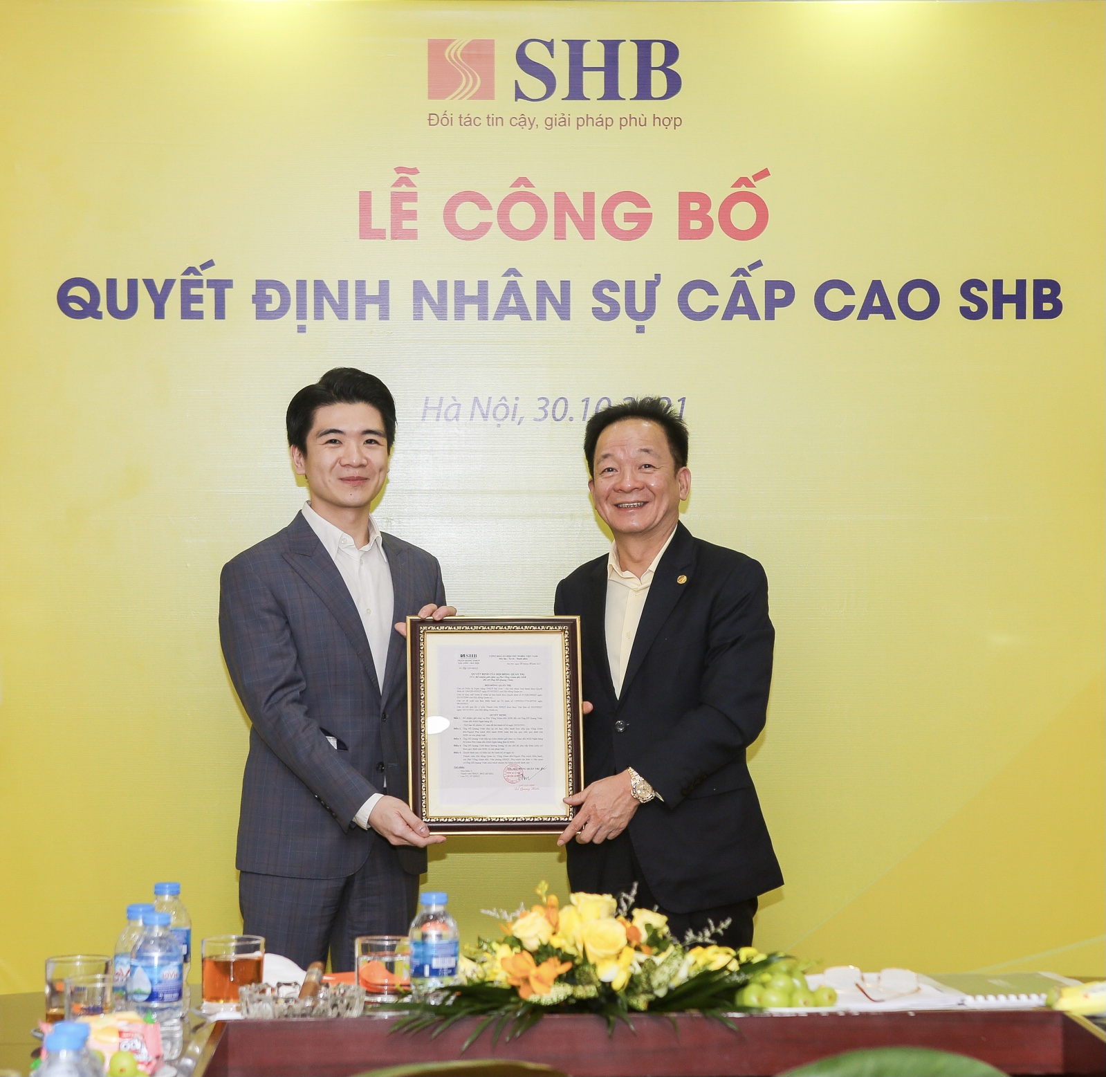 SHB công bố quyết định bổ nhiệm nhân sự cấp cao