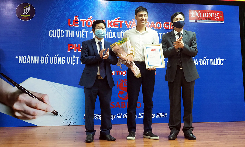 Lễ trao giải Cuộc thi viết “Văn hóa uống - Uống có trách nhiệm