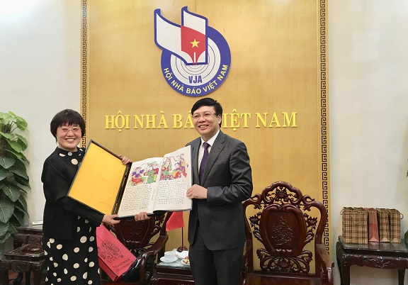 Hội Nhà báo Việt Nam - Hội Nhà báo toàn Trung Quốc: Nâng tầm mối quan hệ