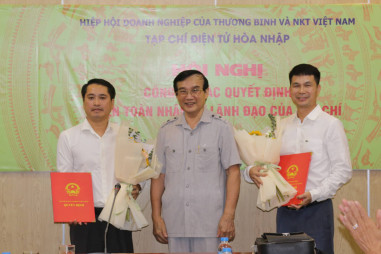 Trao quyết định bổ nhiệm 2 Phó Tổng Biên tập Tạp chí điện tử Hòa Nhập