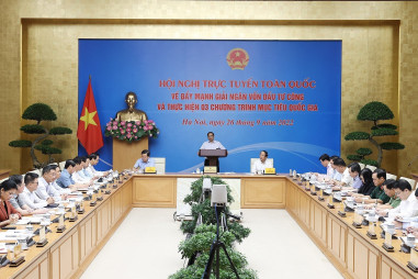 Hội nghị trực tuyến toàn quốc về đẩy mạnh giải ngân vốn đầu tư công