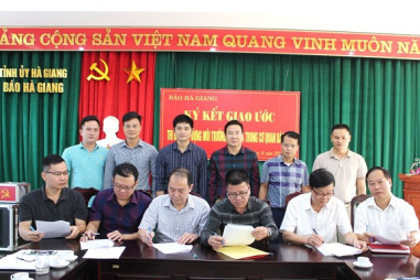 Báo Hà Giang ký cam kết xây dựng môi trường văn hoá trong cơ quan báo chí
