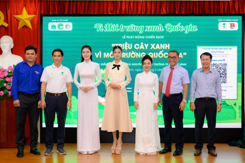 Hoa hậu môi trường thế giới Nguyễn Thanh Hà: Lan tỏa thông điệp xanh tại sự kiện “Triệu cây xanh vì môi trường quốc gia”