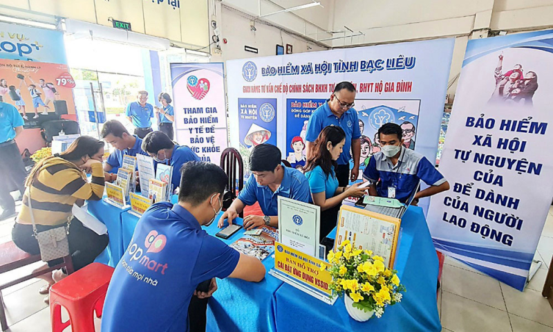 Bạc Liêu: Ấn tượng mô hình gian hàng tuyên truyền chính sách BHXH, BHYT